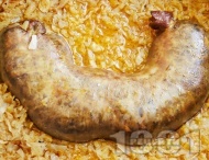 Рецепта Печен бахур на фурна с кисело зеле